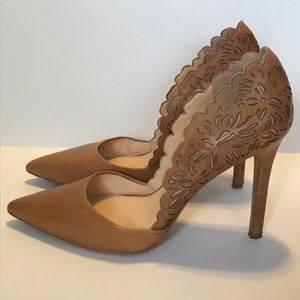 Jessica Simpson “Etched” Leather Heels - 7
